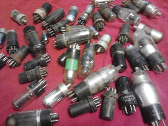 Lot of Vintage,Antique Radio Electron Tubes, etc.